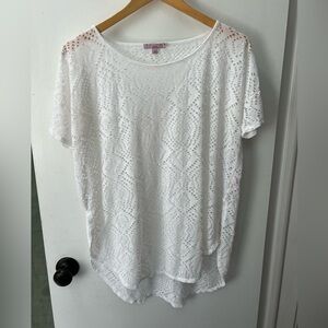 ☀️🏝️Calypso St. Barts🏝️☀️White Eyelet Tunic Size XS